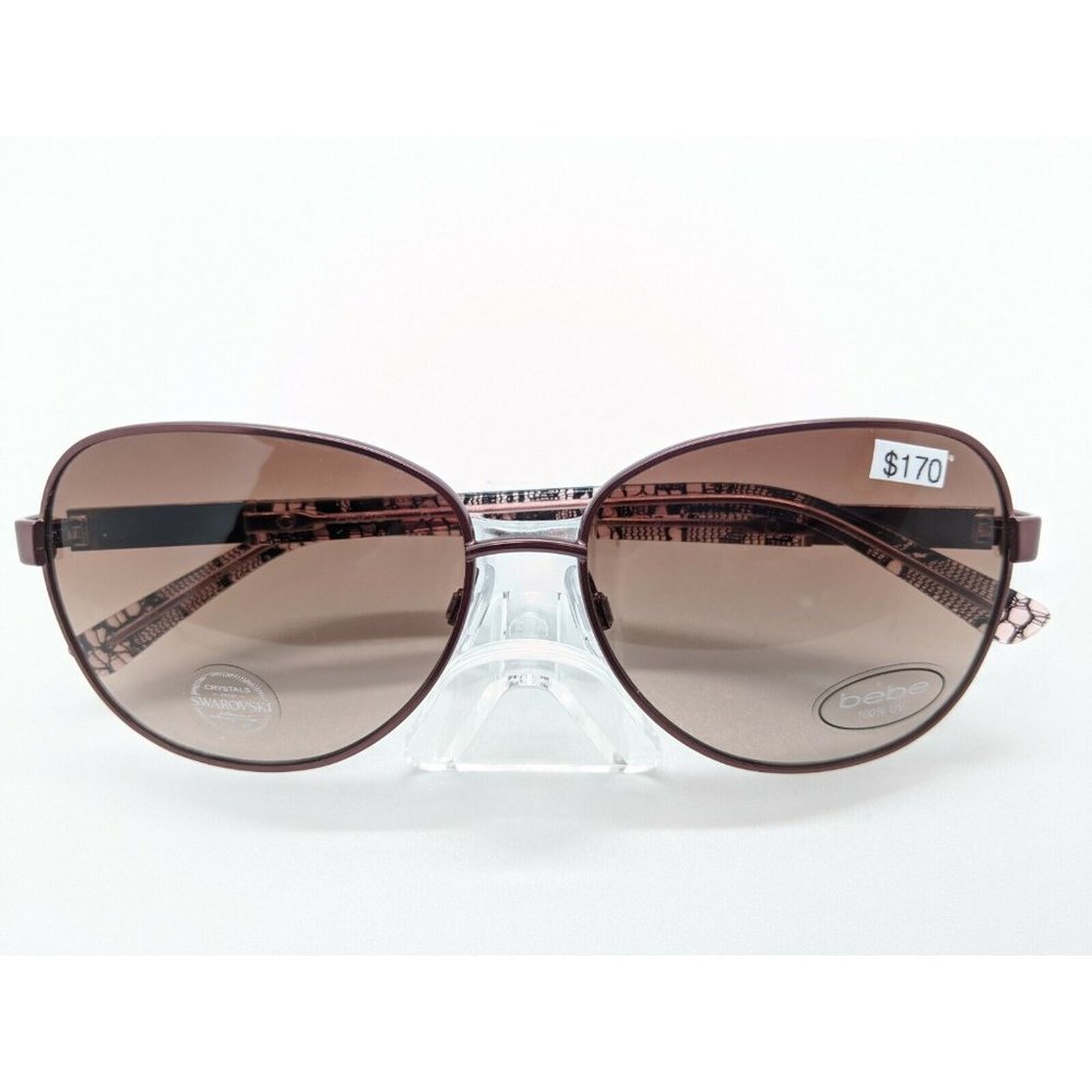 New Women's Bebe Swarovski Crystals 7217 Sunglasses. Retail $170